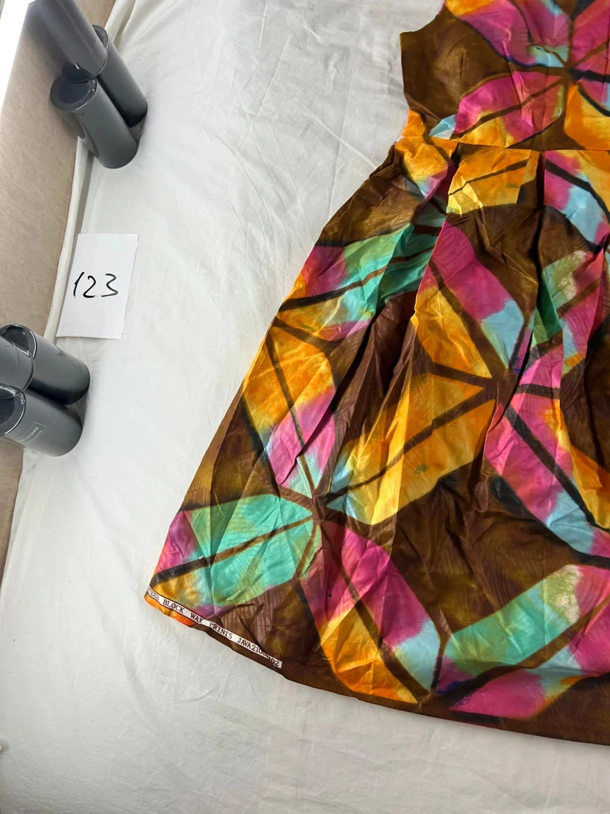 Handmade multicolored vintage patterned dress – photo 3